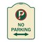Signmission No Parking Heavy-Gauge Aluminum Architectural Sign, 24" x 18", TG-1824-23819 A-DES-TG-1824-23819 - alternate 1
